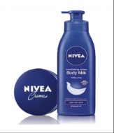  Nivea Nourishing Body Milk 400ml + Nivea Cream 100ml
